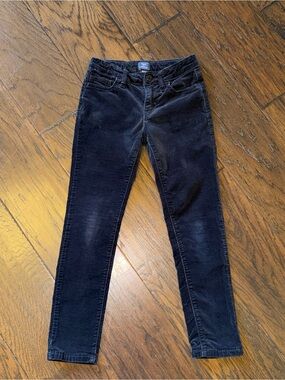 Gap Kids Slim Leg Stretch Velvet Pans Jeans Black Size 7, EUC